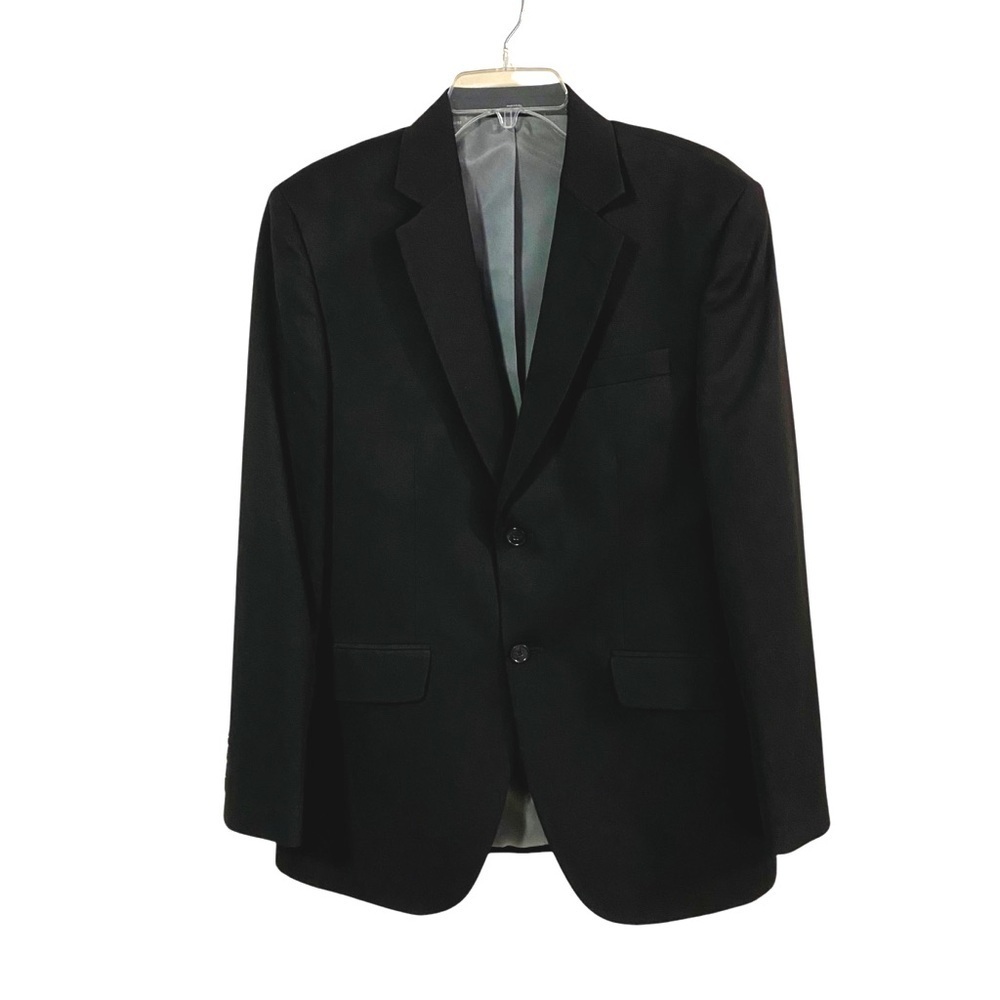 JF J. Ferrar Modern Fit Black Suit Jacket Sport Coat Size 38R
